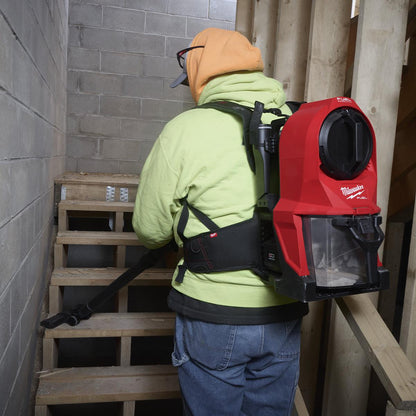 Milwaukee M18FBPV2-0 18V M18 Brushless Backpack Vacuum with 1 x 8.0Ah Battery & Charger