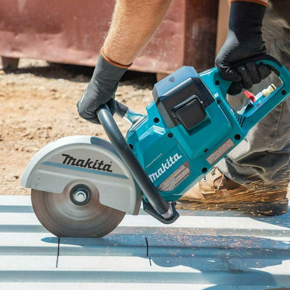 Makita DCE090ZX1 36V LXT 230mm Brushless Disc Cutter with 2 x 5.0Ah Battery & Charger