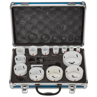 Makita D-47307 Universal Hole Saw Aluminium Kit Set Of 16 Piece