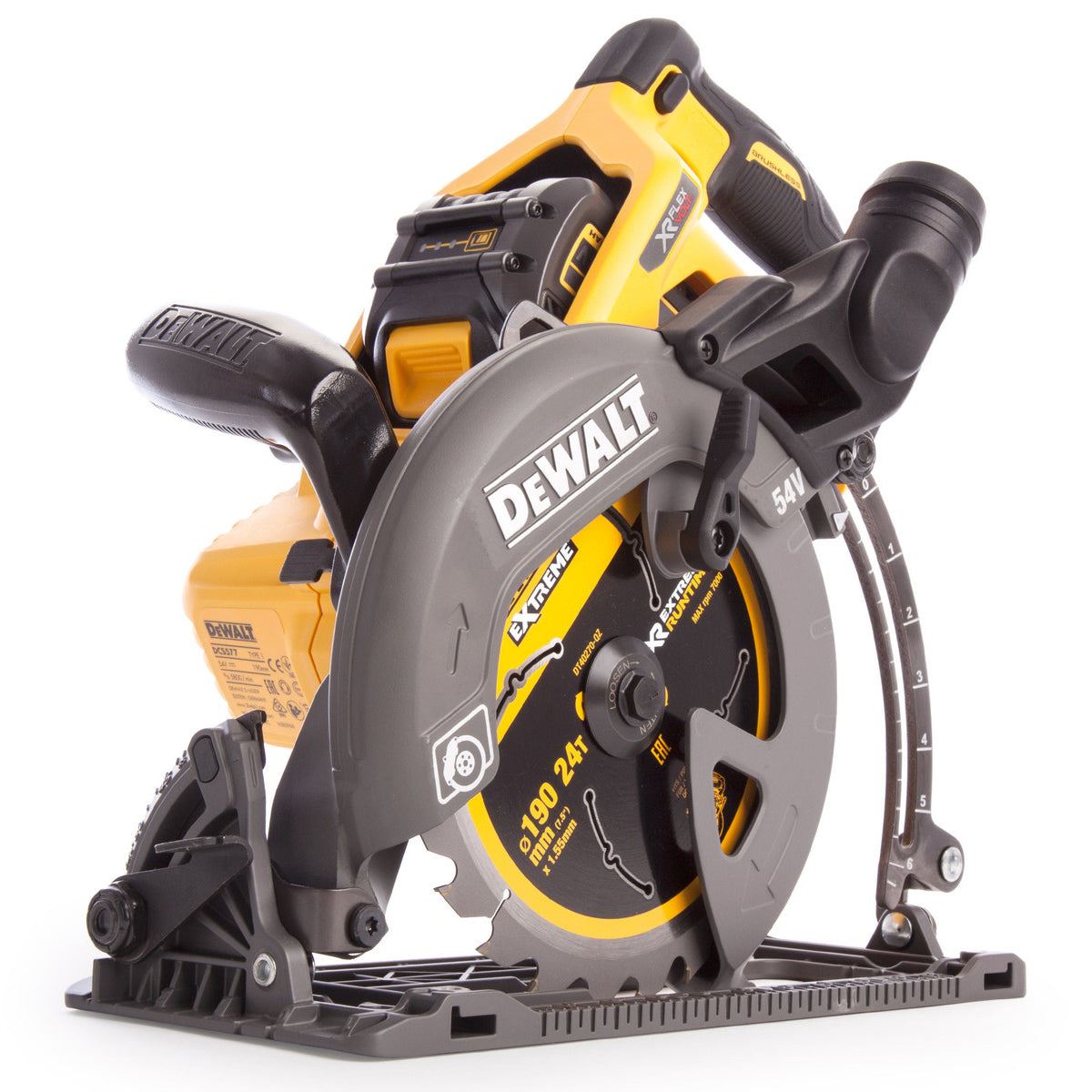 Dewalt DCS577N 54V XR FLEXVOLT Brushless Circular Saw with 1 x 6.0Ah Battery & Charger