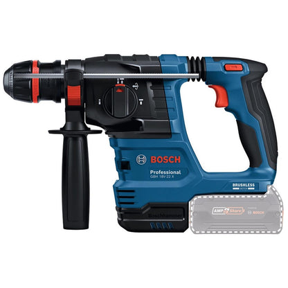 Bosch GBH 18V-22 X 18V Brushless SDS+ Rotary Hammer with 1 x 5.0Ah Battery & Charger