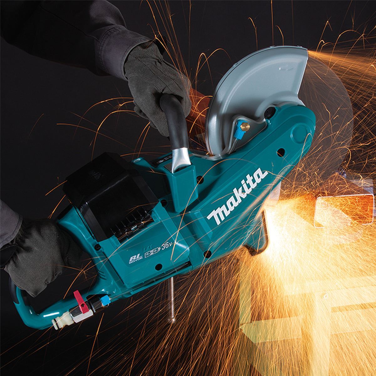 Makita DCE090ZX1 36V LXT 230mm Brushless Disc Cutter With 230mm Diamond Wheel