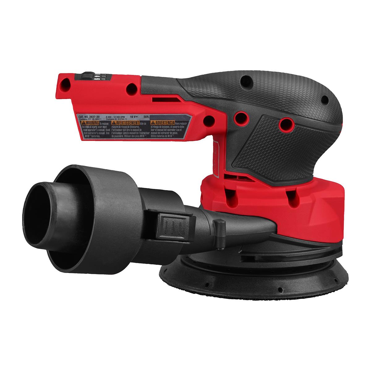 Milwaukee M18FROS125-0X 18V M18 Brushless Random Orbital Sander with 1 x 8.0Ah Battery Charger & Case