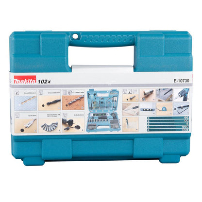 Makita E-10730 Drill & Screw Bit Set Of 102 Pieces In Case