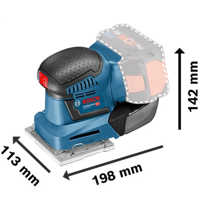 Bosch GSS 18V-10 Professional Orbital Sander With L-BOXX Body Only 6019D0202
