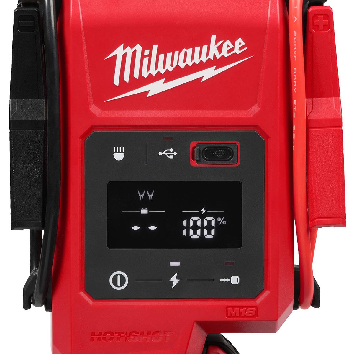 Milwaukee M18JS2000-0 18V Jump Starter with 1 x 8.0Ah Battery & Charger