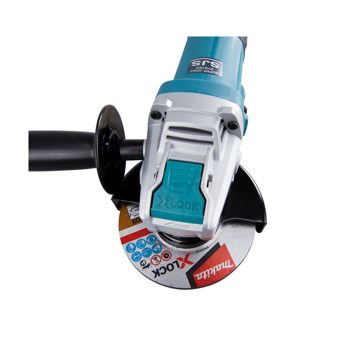 Makita GA5080RX05/2 125mm Corded Angle Grinder 240V Heavy-Duty Grinder for Precision Cutting & Grinding