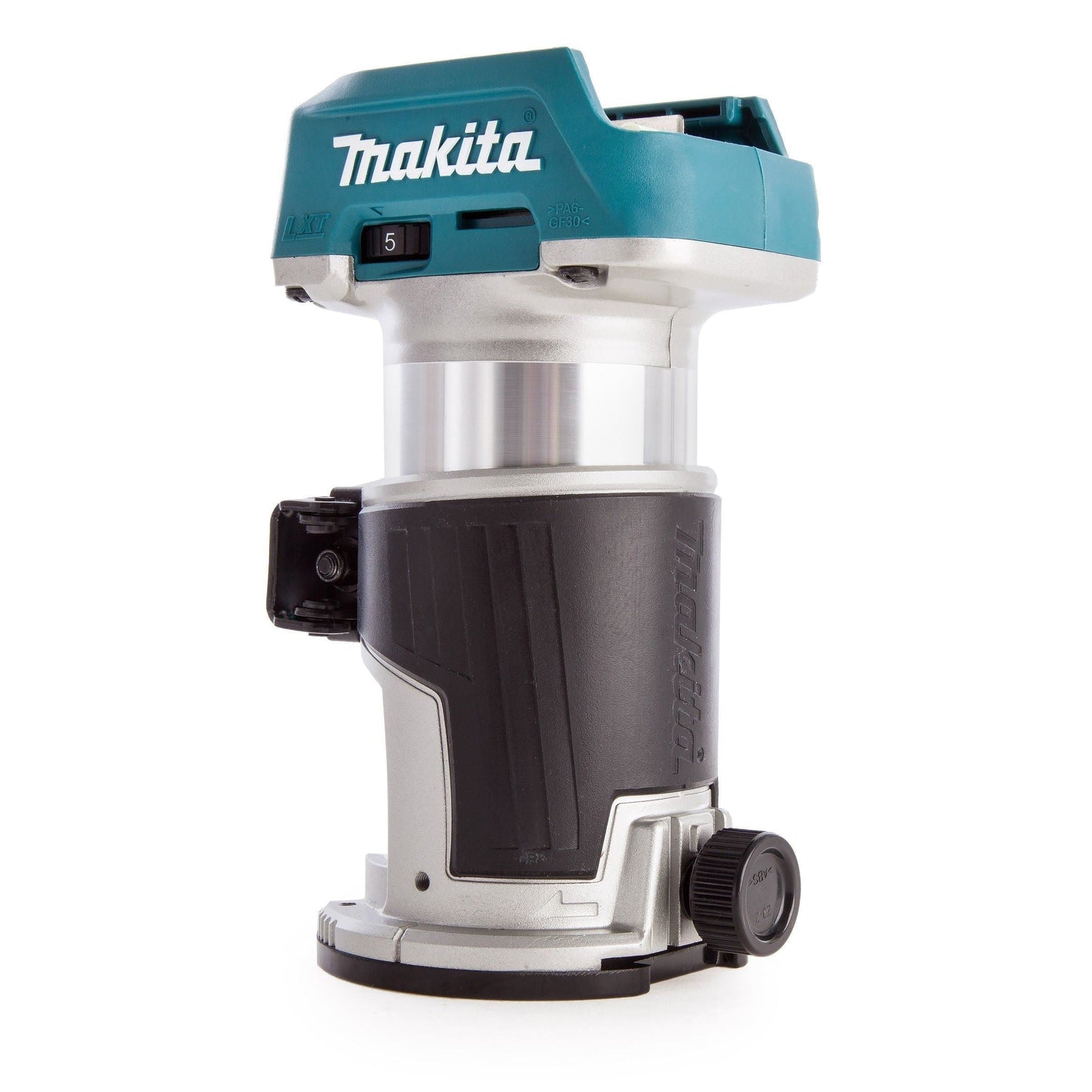 Makita DRT50ZJX3 18V LXT Brushless 1/4" Router Trimmer Body with 1 x 6.0Ah Battery Charger & Case