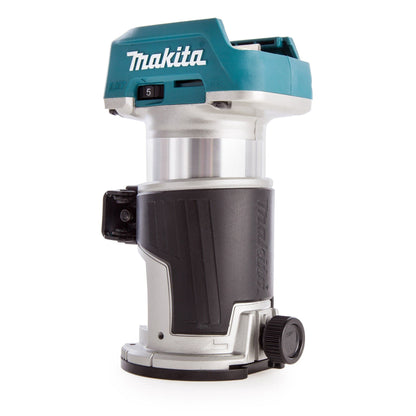 Makita DRT50ZJX3 18V LXT Brushless 1/4" Router Trimmer Body with 1 x 6.0Ah Battery Charger & Case