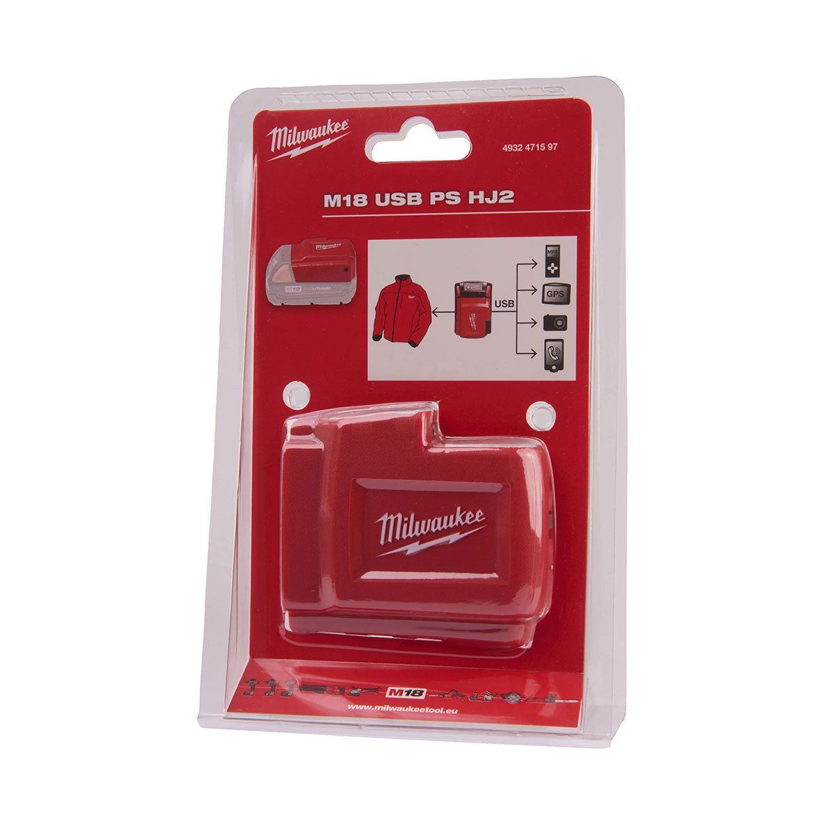 Milwaukee M18USBPSHJ2 USB Power Source Controller for System Attachments 4932471597