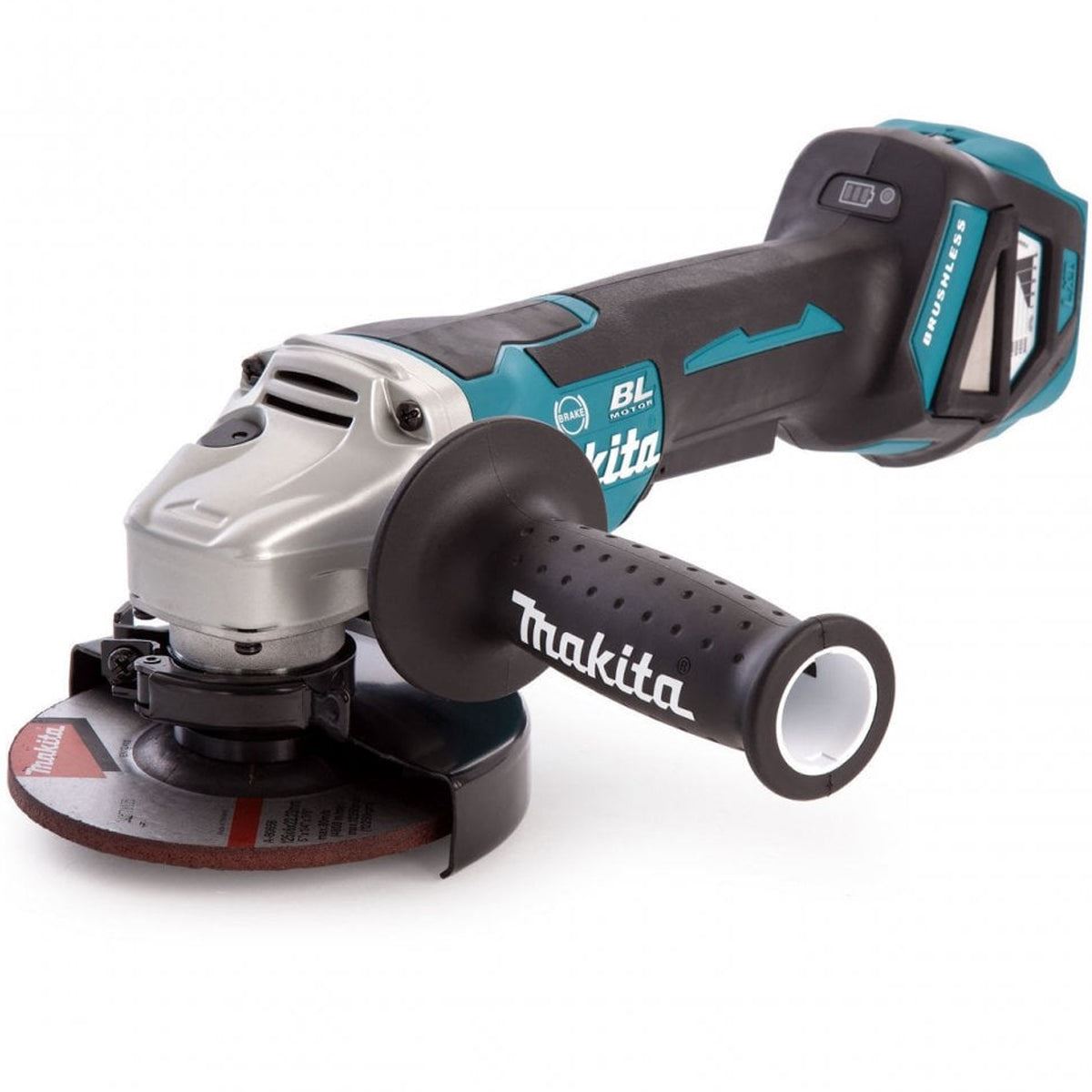 Makita DGA517Z 18V LXT Brushless 125mm Angle Grinder with 1 x 6.0Ah Battery & Charger