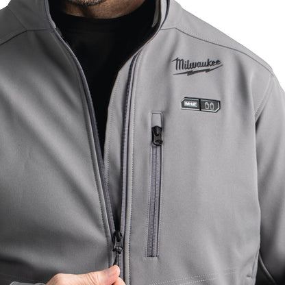 Milwaukee M12HJGREY5-0 M12 12V Heated Work Jacket Grey Size - XXL 4933478976