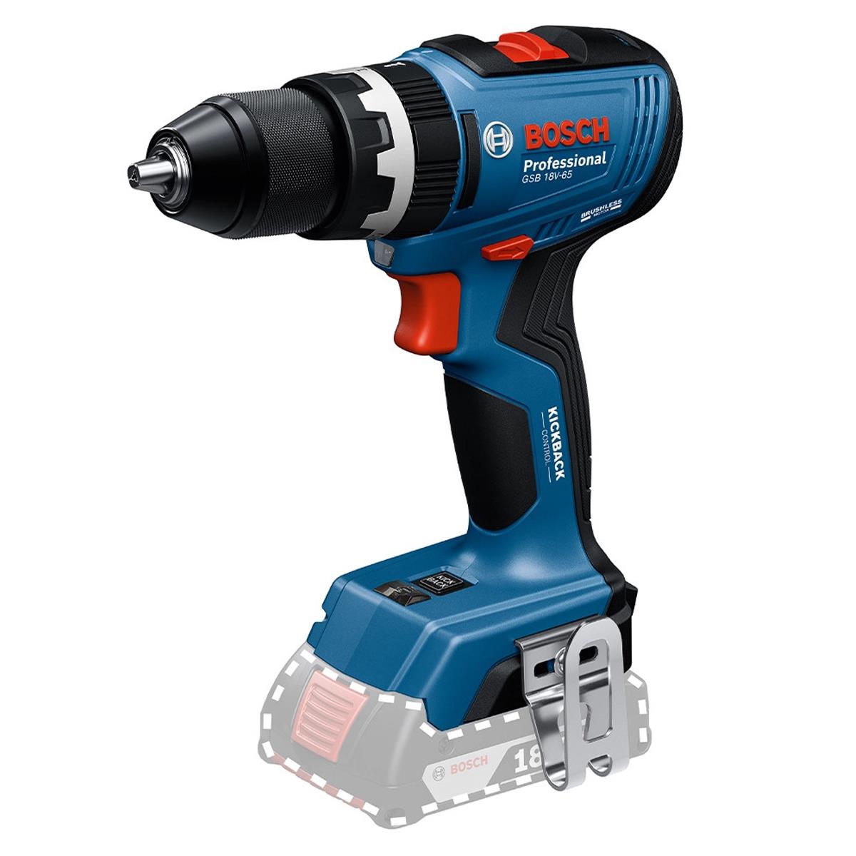Bosch 0615A5008E 18V Brushless Combi Drill & Impact Driver/Wrench Twin Kit with 2 x 4.0Ah Battery, Charger & Case - Tool Supplier
