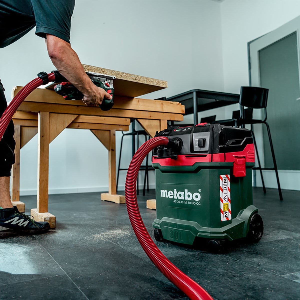 Metabo AS 36-18 M 30 PC-CC 18V M-Class Vacuum Cleaner with 1 x 8.0Ah Battery & Charger