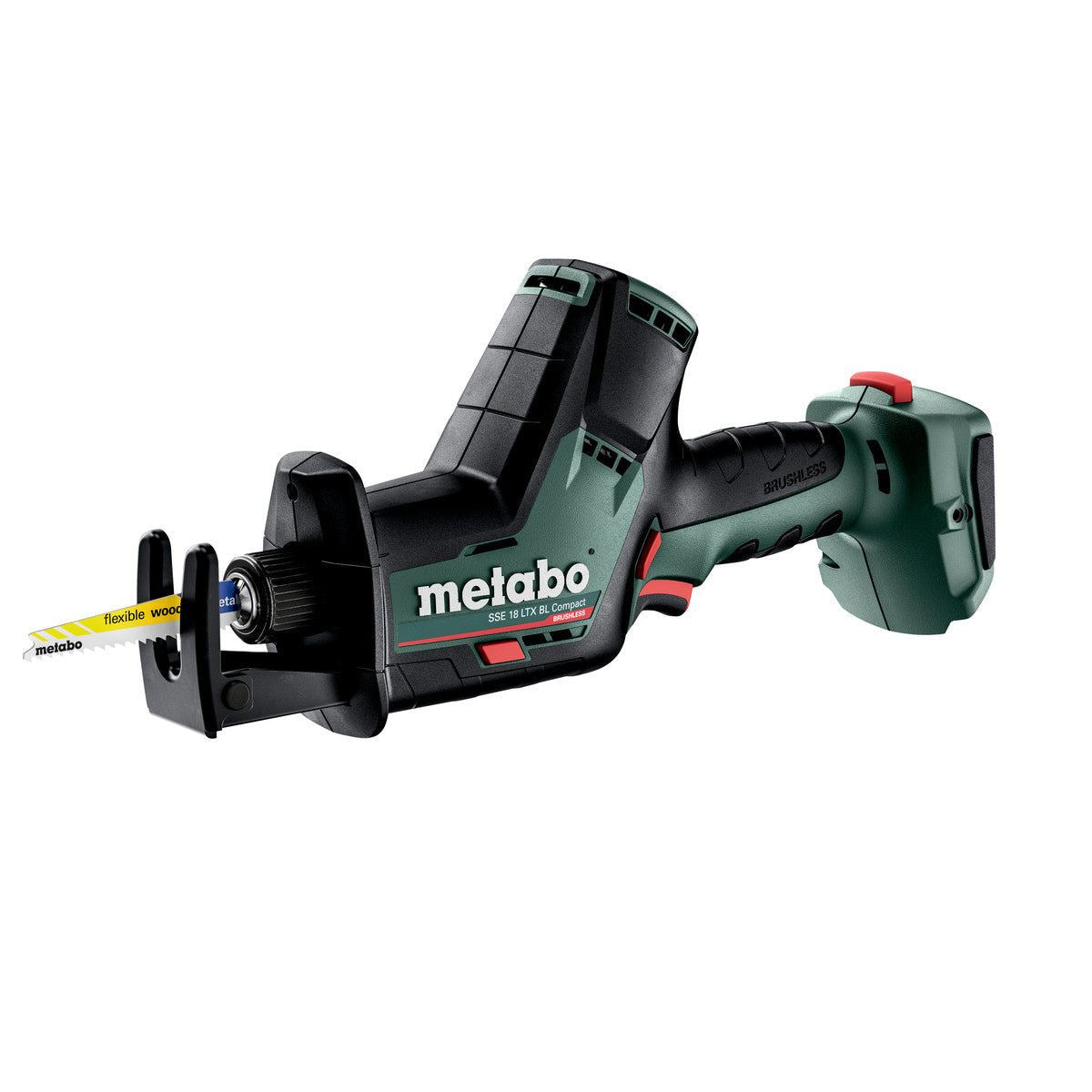 Metabo SSE 18 LTX BL Compact 18V Brushless Sabre Saw with 1 x 4.0Ah Battery Charger & Metabox