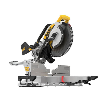 DeWalt DCS782N-XJ 18V XR Brushless Mitre Saw with 2 x 4.0Ah Battery Charger & Universal Leg stand