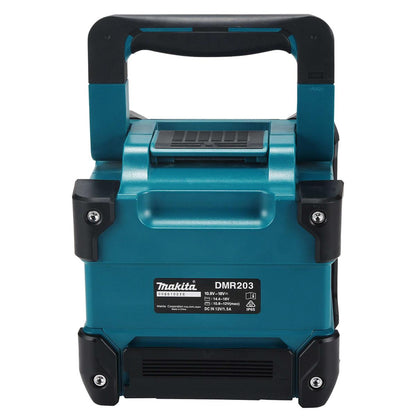Makita DMR203 12Vmax - 18V / CXT - LXT Jobsite Bluetooth Speaker with 1 x 5.0Ah Battery & Charger