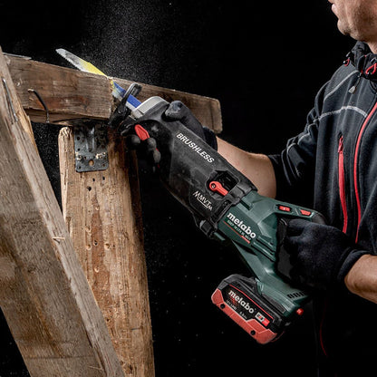Metabo SSEP 18 LTX BL MVT 18V Brushless Sabre Saw with 1 x 8.0Ah Battery Charger & Metabox