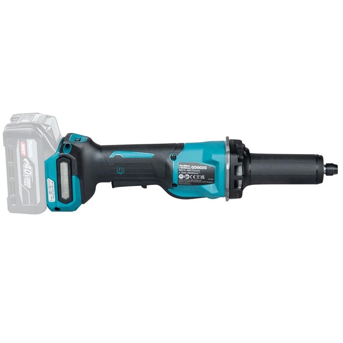 Makita GD002GZ01 40V Max XGT Brushless Die Grinder with 1 x 2.5Ah Battery Charger & Case