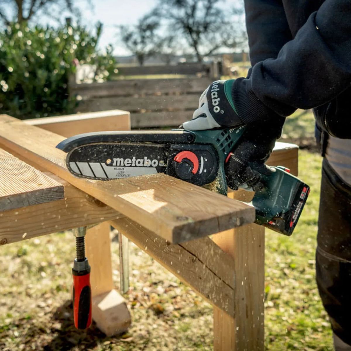 Metabo MS 18 LTX 15 18V 150mm Pruning Saw with 1 x 4.0Ah Battery Charger & Metabox