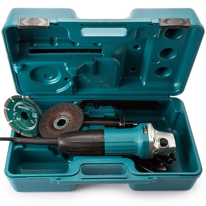 Makita GA4530RKD/2 115mm/4.5" Angle Grinder With Case & Diamond Blade 240V