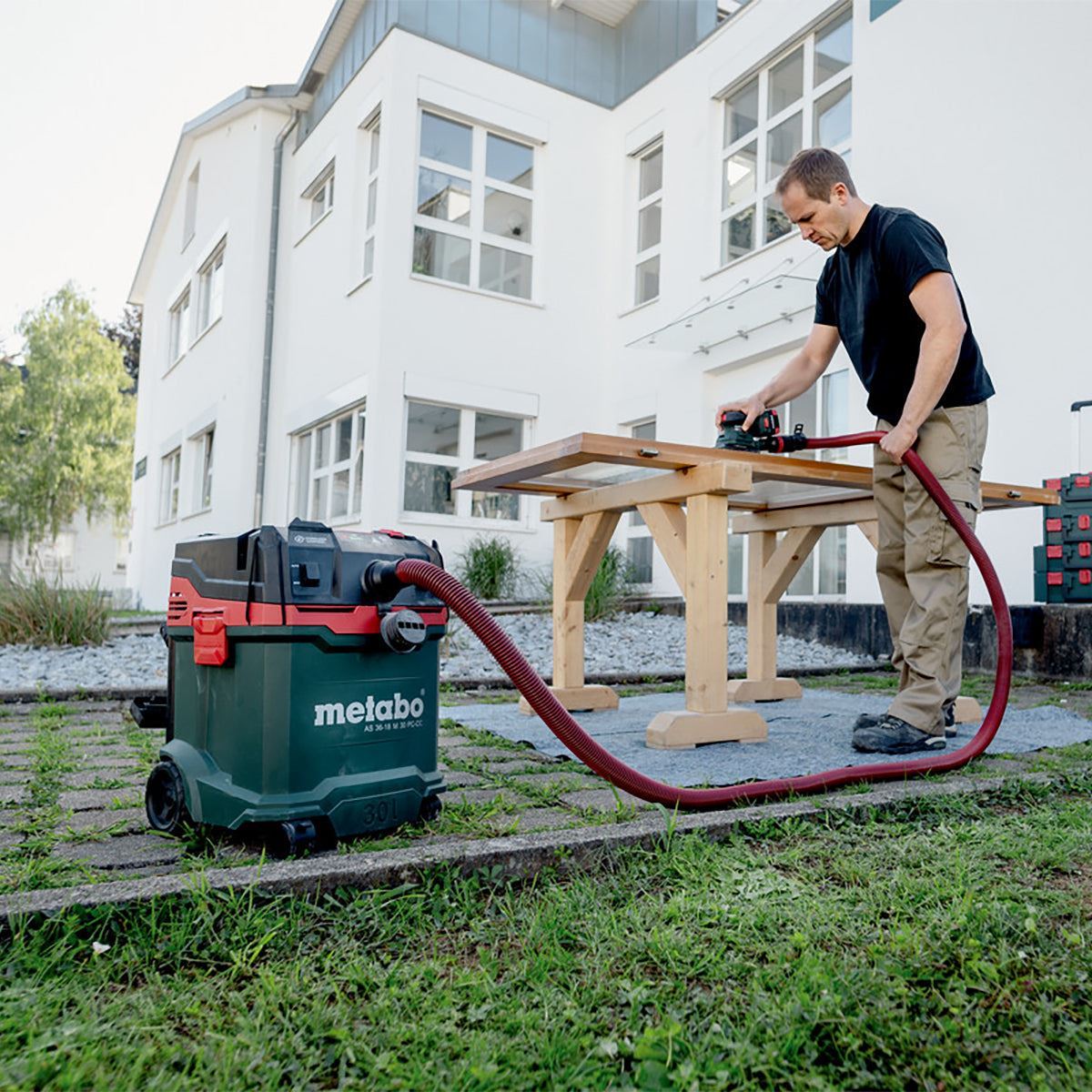 Metabo AS 36-18 M 30 PC-CC 18V M-Class Vacuum Cleaner with 1 x 8.0Ah Battery & Charger