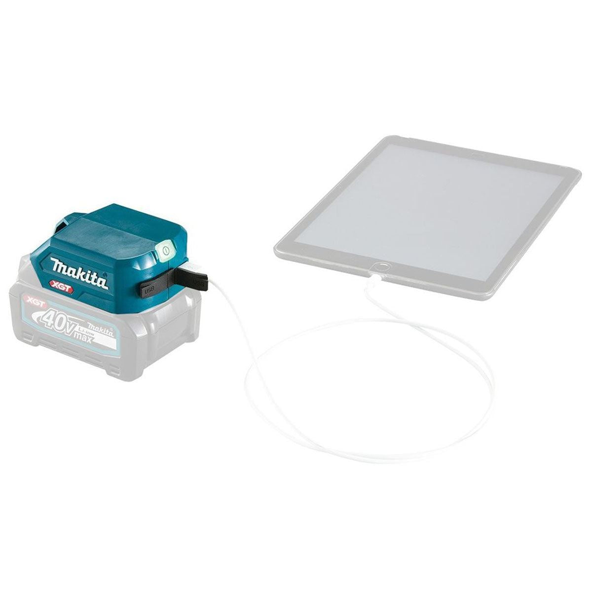Makita DEAADP001G 40V Max XGT Twin Port USB Charging Adaptor