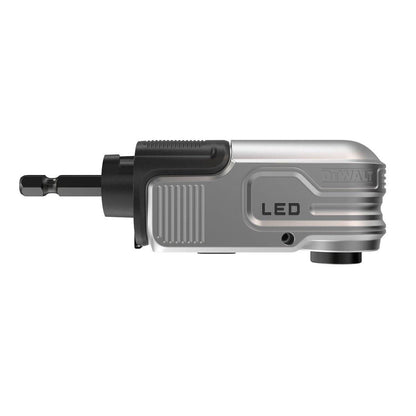 Dewalt DTLRA-QZ 1/4" Hex Impact Right Angle Attachment with LED Light