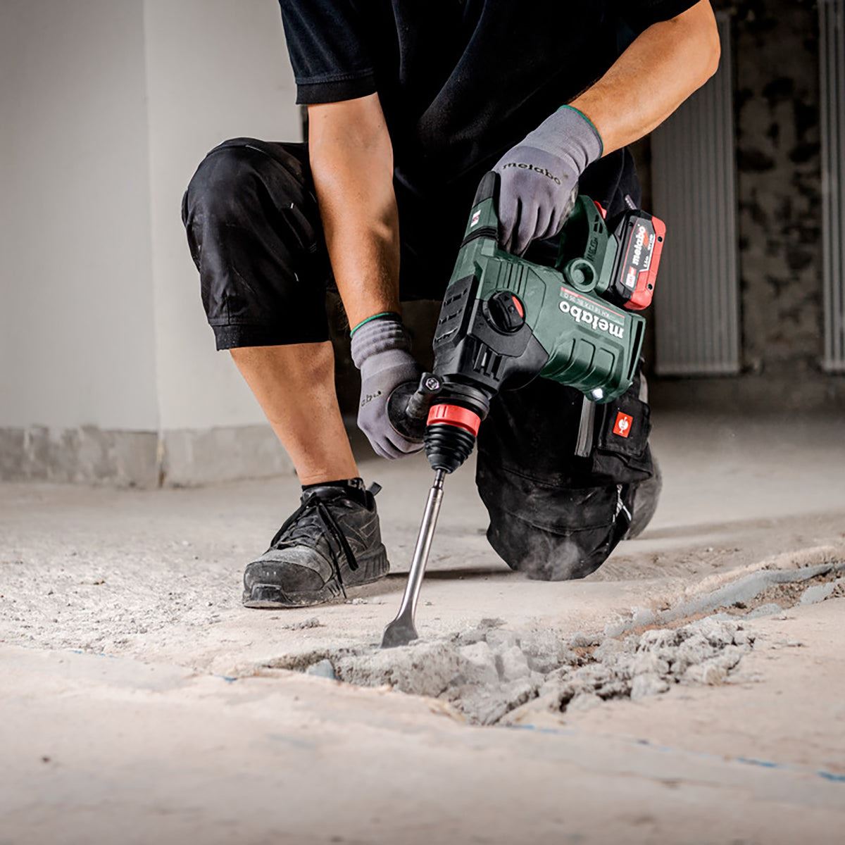 Metabo KH 18 LTX BL 35 Q 18V Brushless 3 Mode SDS+ Rotary Hammer Drill with 1 x 4.0Ah Battery Charger & Metabox