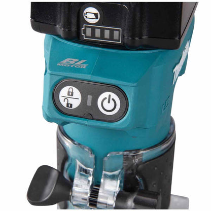 Makita DRT52Z 18V LXT Brushless 1/4" Router Trimmer with 1 x 3.0Ah Battery & Charger