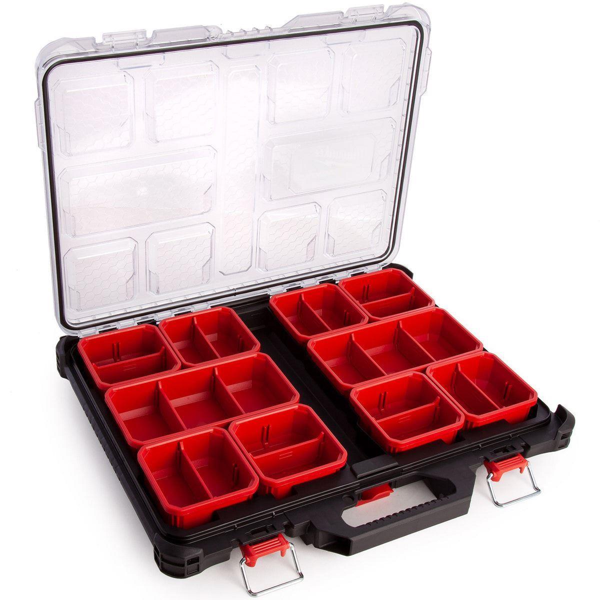 Milwaukee Packout Deep Organiser With Compact Organiser & Slim Case