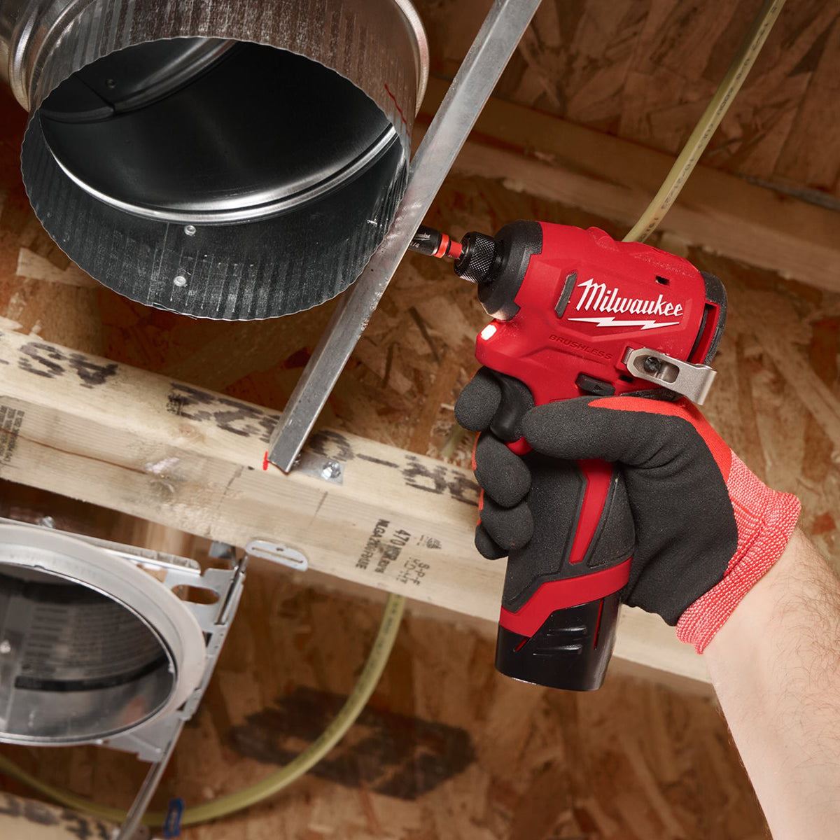 Milwaukee M12BLIDRC-0 12V Brushless Compact Impact Driver with 1 x 5.0Ah Battery & Charger