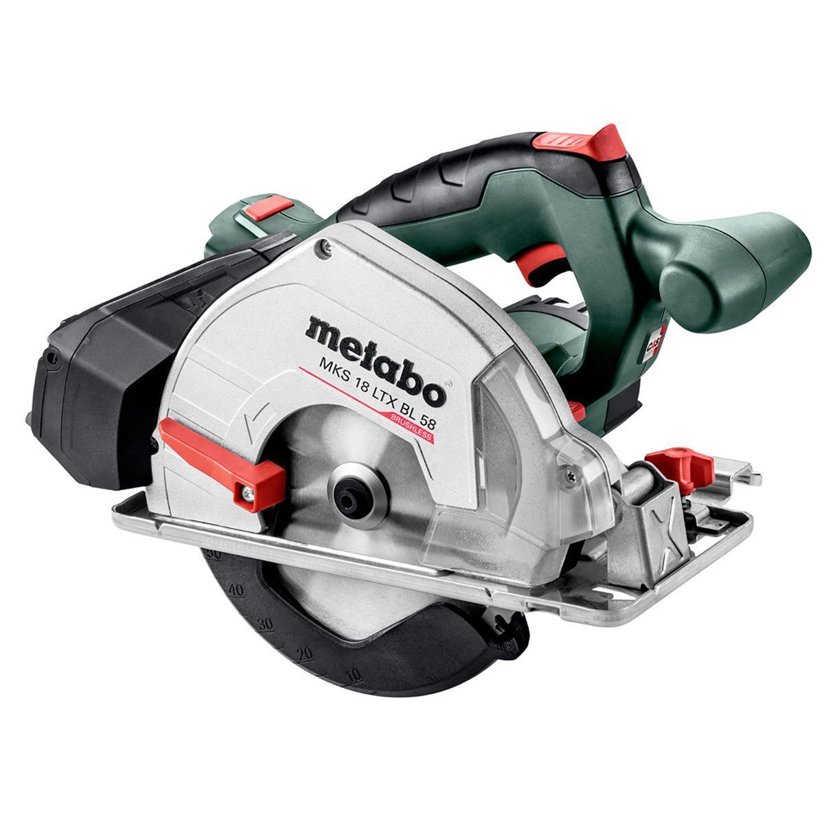 Metabo MKS 18 LTX BL 58 18V Brushless 165mm Circular Saw with 1 x 8.0Ah Battery Charger & Metabox