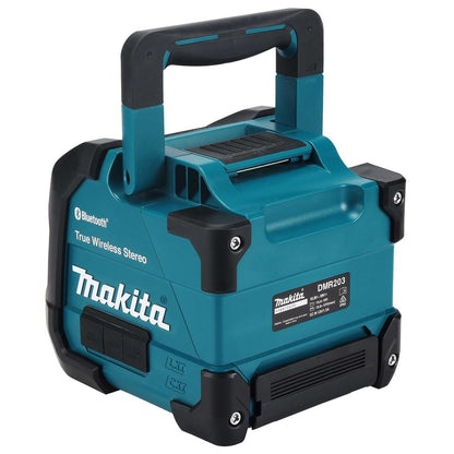 Makita DMR203 12Vmax - 18V / CXT - LXT Jobsite Bluetooth Speaker with 1 x 9.0Ah Battery & Charger