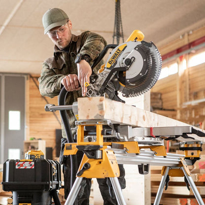 DeWalt DCS782XW2-GB 18V XR Brushless 305mm Double Bevel Slide Mitre Saw with 2 x 8.0Ah Battery & Charger