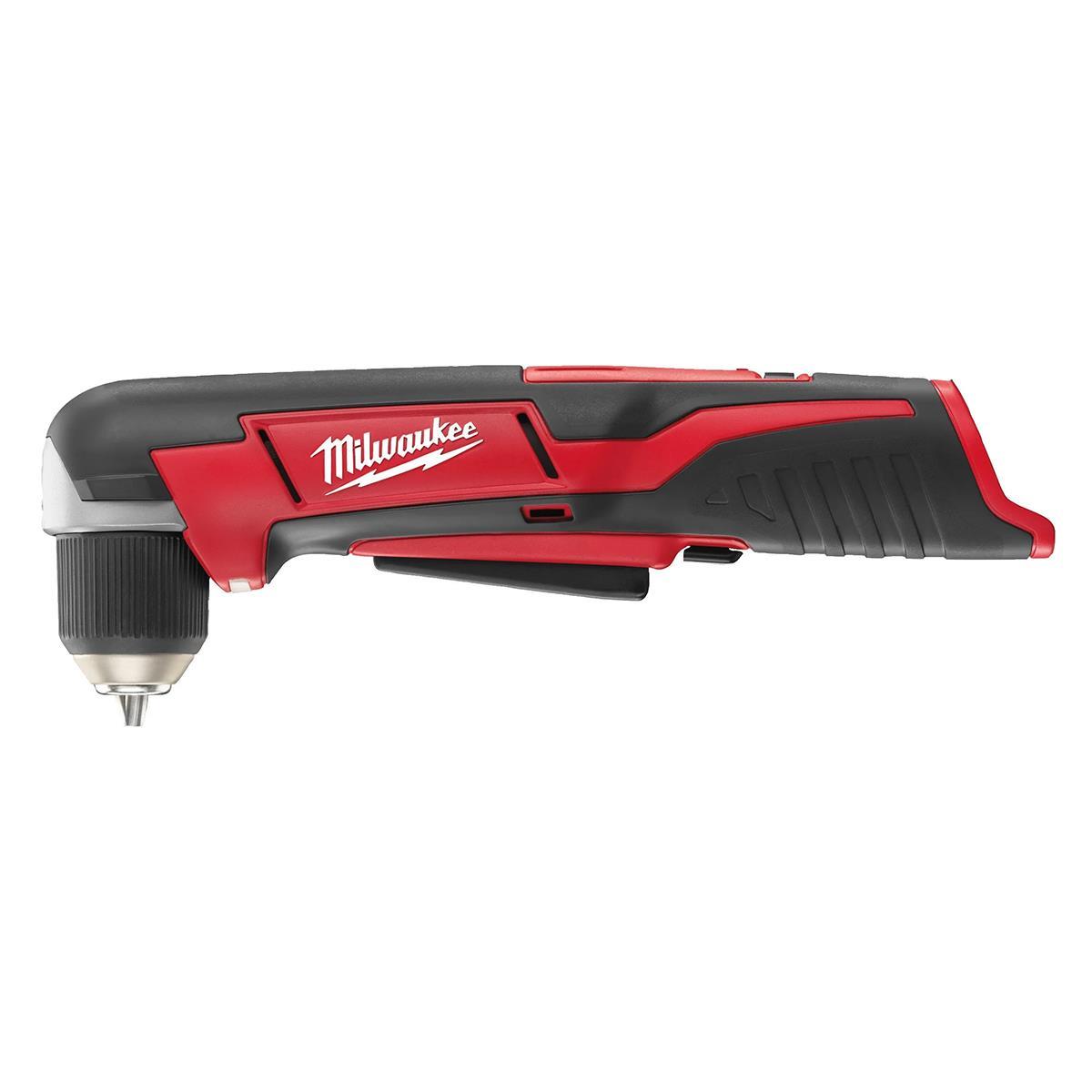 Milwaukee C12RAD-0 12V Sub Compact Right Angle Drill Body with 1 x 2.0Ah Battery & Charger